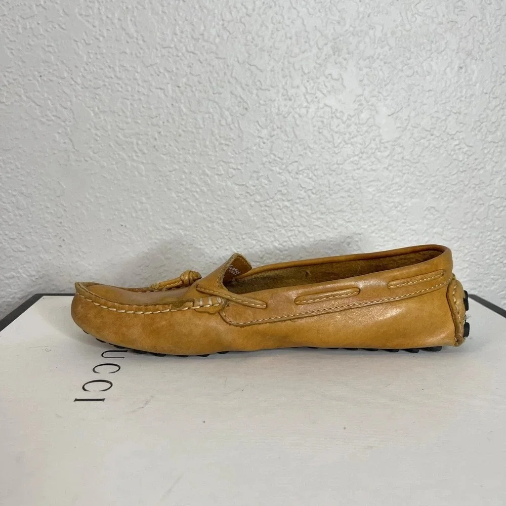 Mercanti Fiorentini MF-3200 Brown Leather Driving Moccasin Loafer Women's 6 B‎